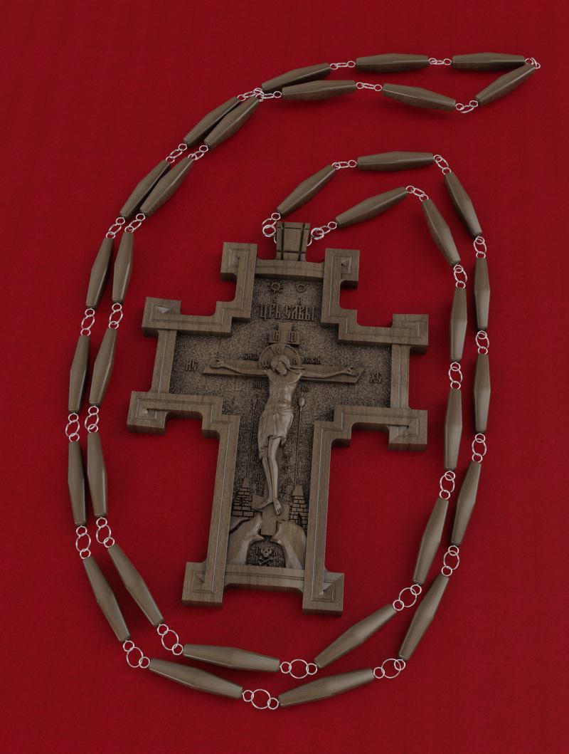 Крест протоиерейский № 4, материал: дерево орех