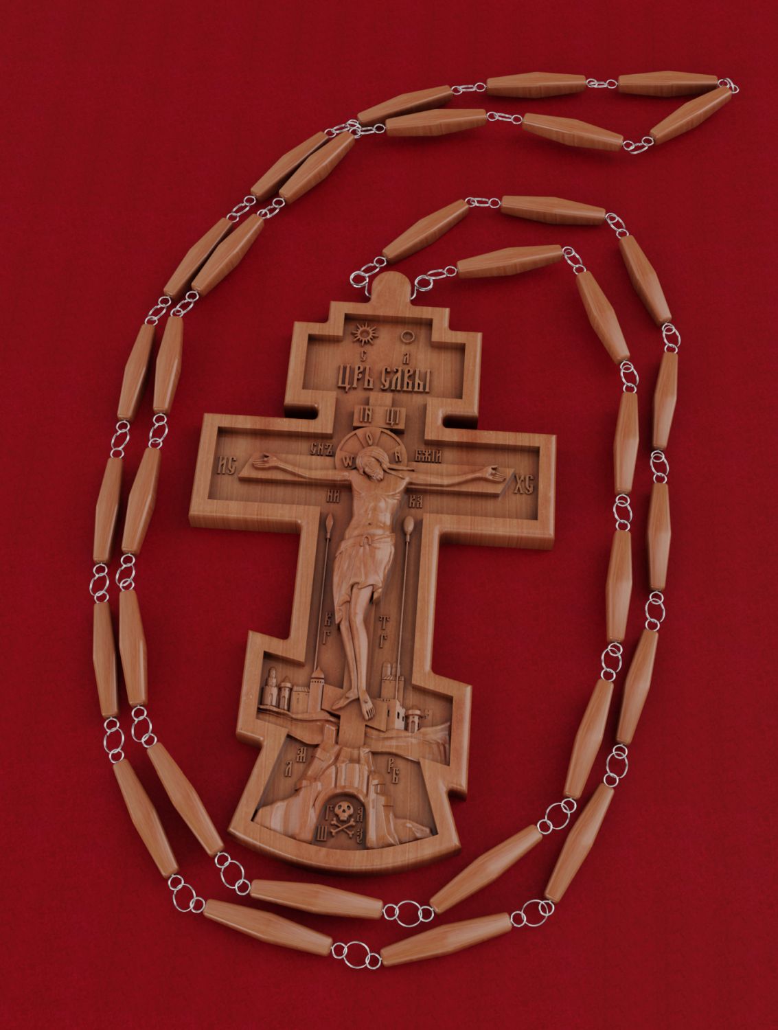 Крест иерейский № 1, материал: дерево груша