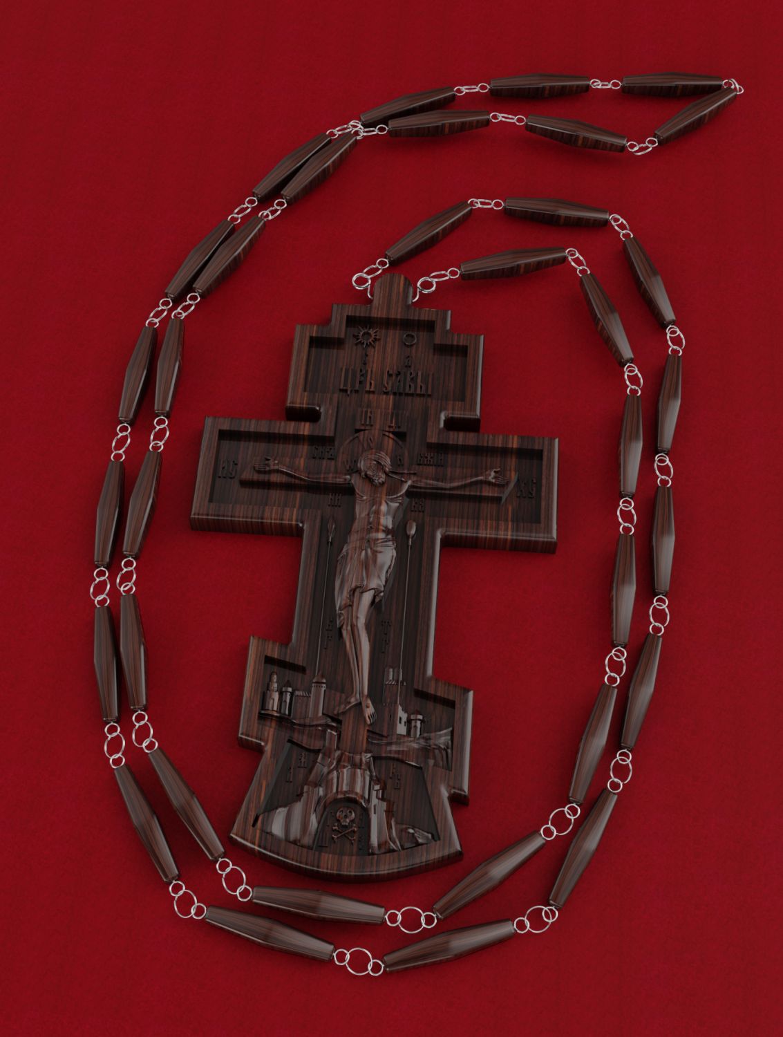 Крест иерейский № 1, материал: дерево палисандр