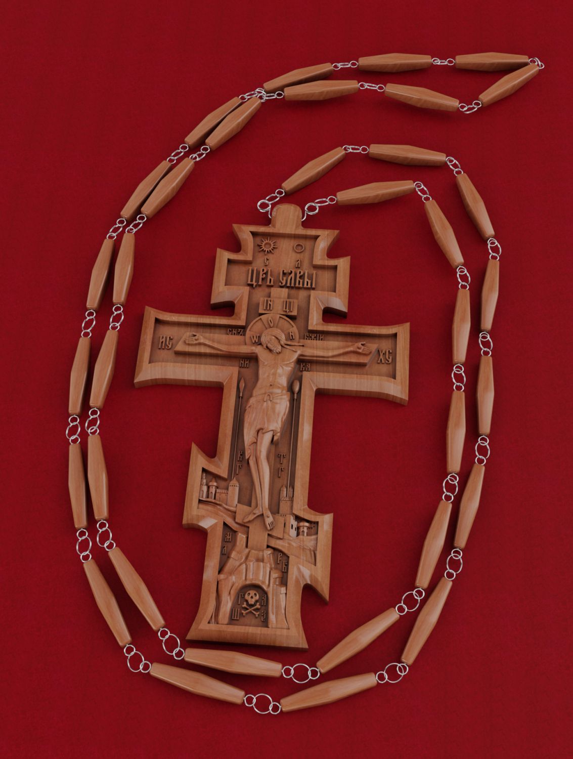 Крест иерейский № 2, материал: дерево груша