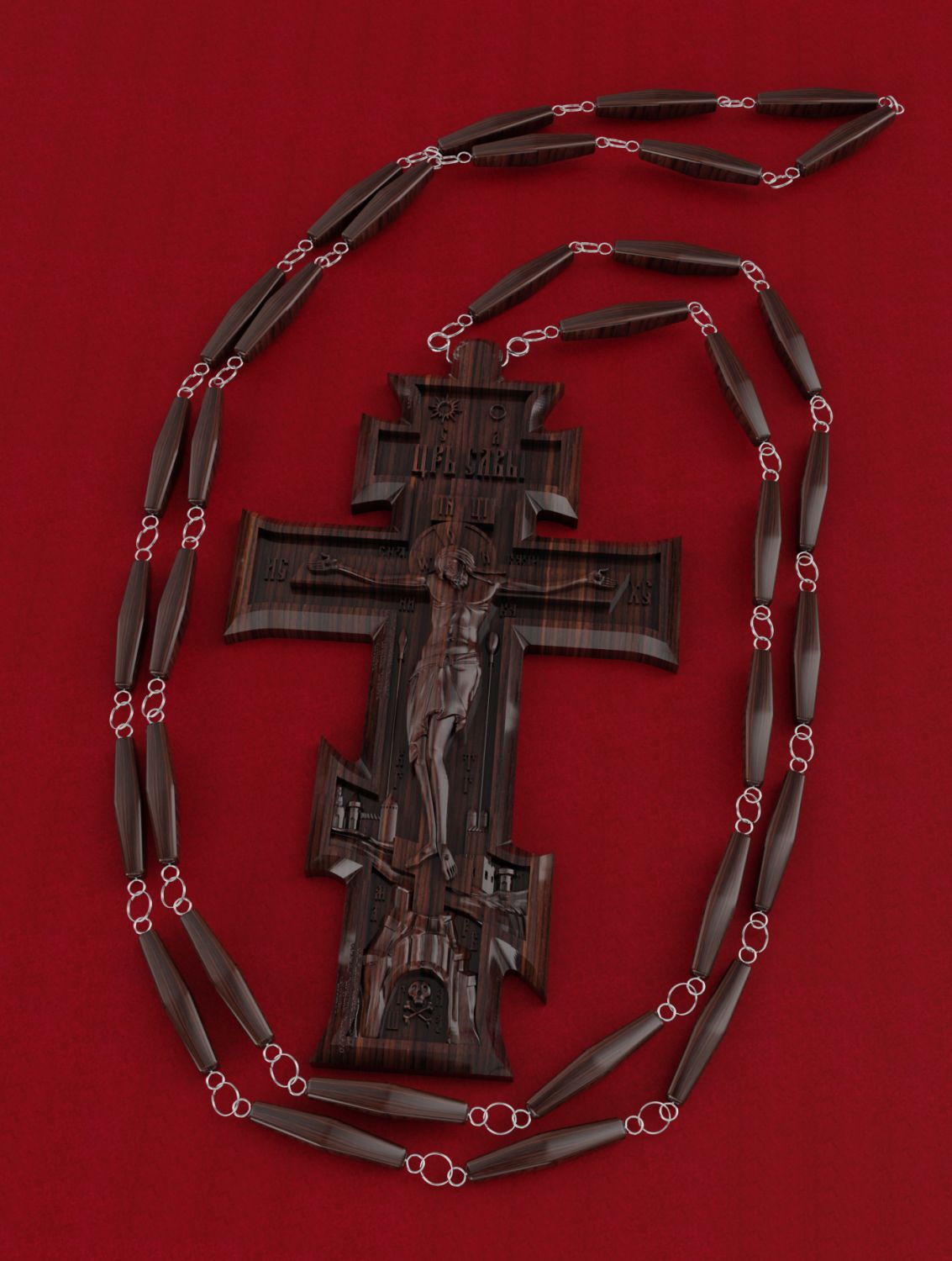 Крест иерейский № 2, материал: дерево палисандр