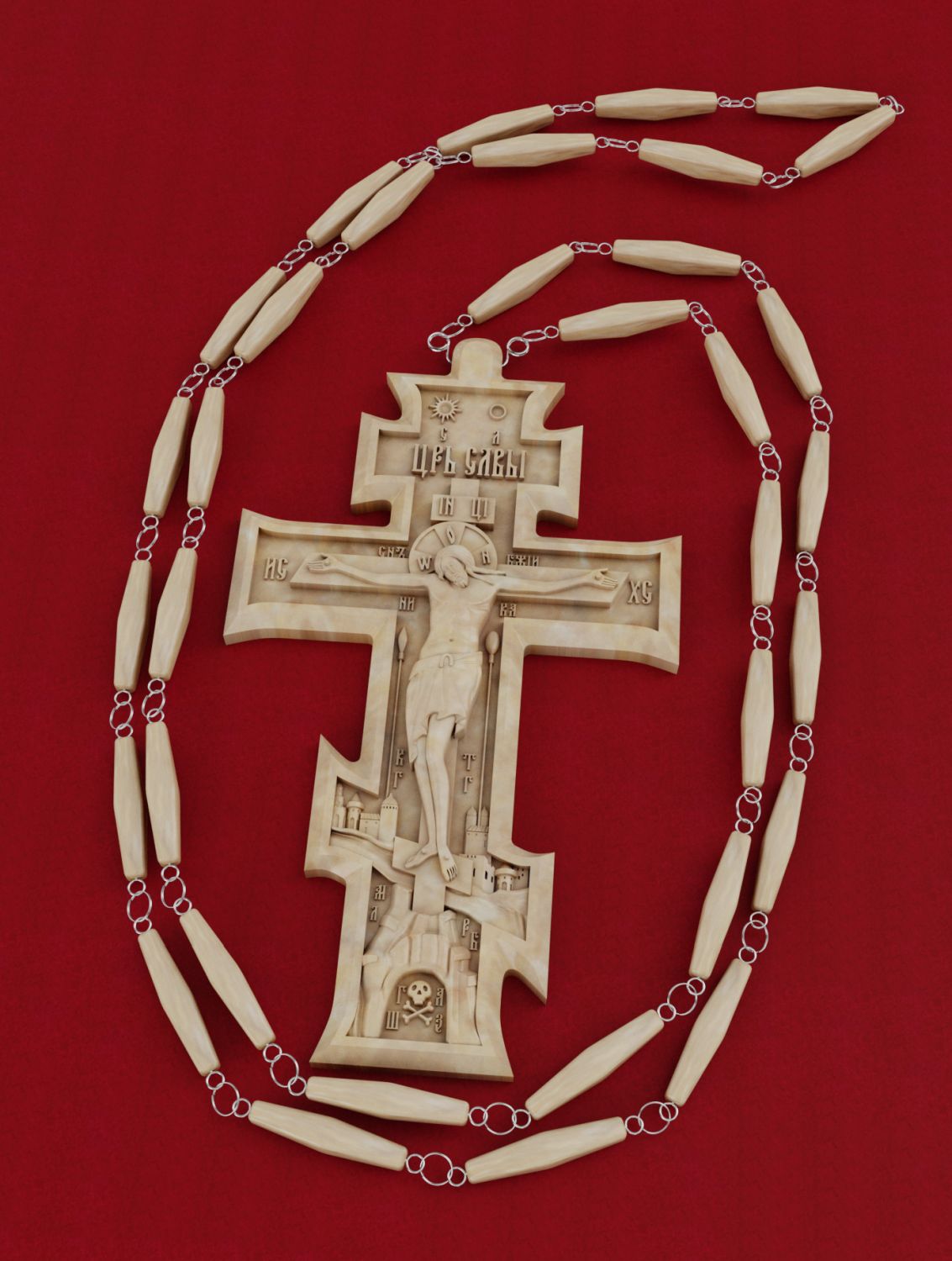 Крест иерейский № 2, материал: бивень мамонта